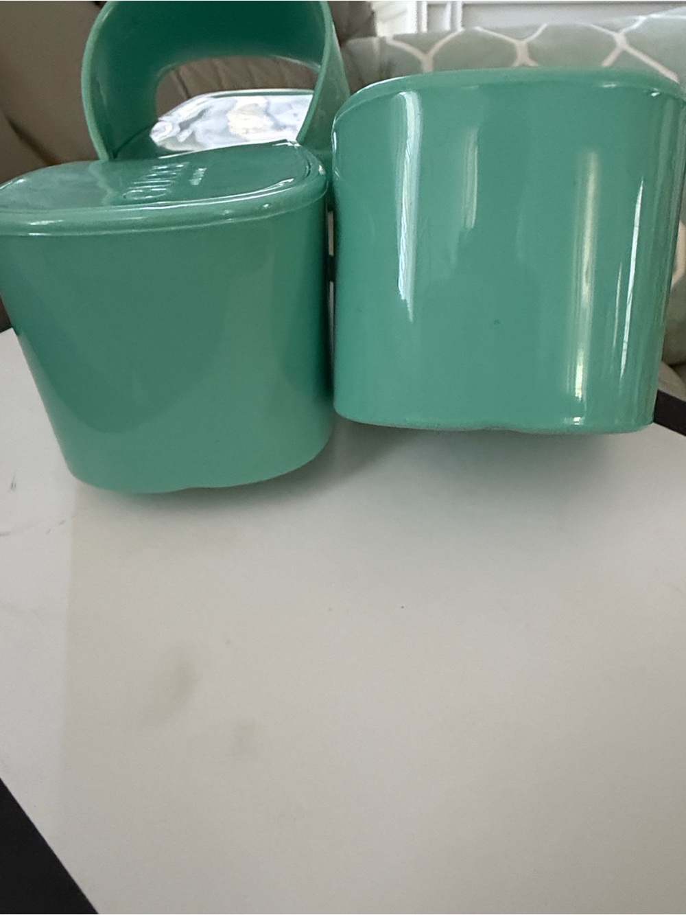 Gucci Patent Mint Green Slide Mules - Picture 13 of 16